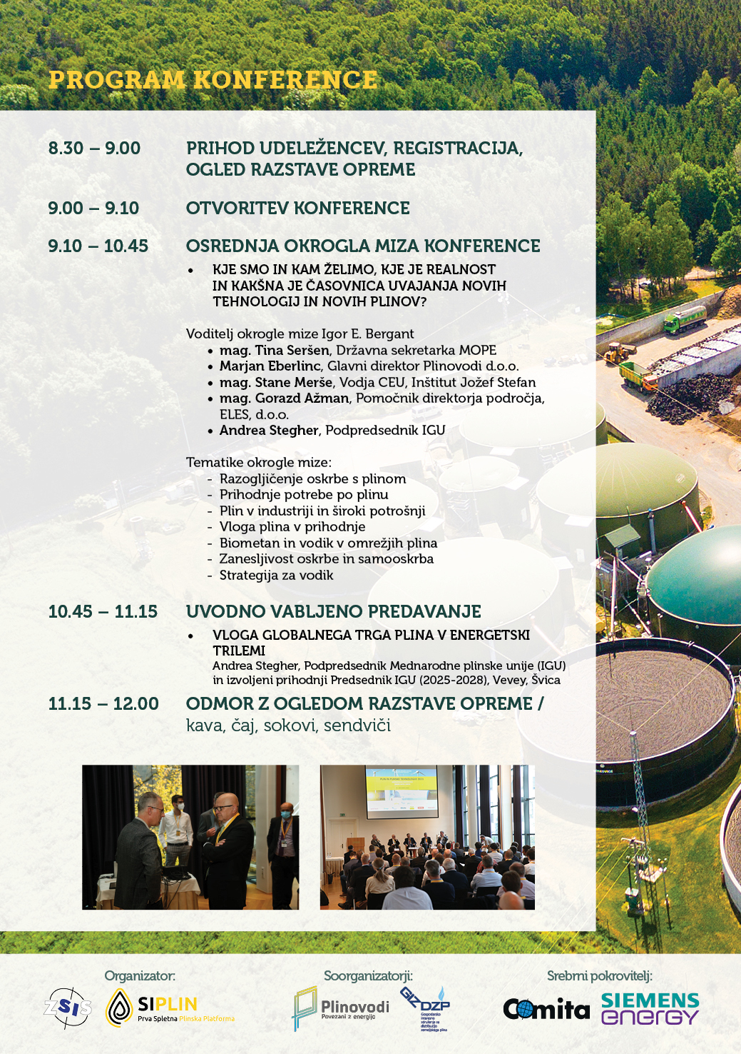 Program - Konferenca 2023 - Prihodnost plina in plinksih tehnologij / vodik